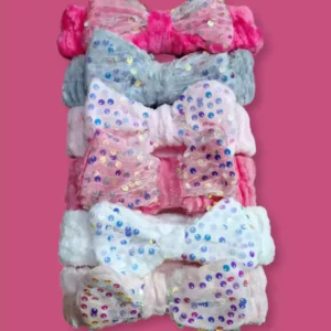 Vincha para maquillaje MOÑO CON LENTEJUELAS 100205