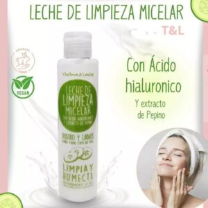 LECHE DE LIMPIEZA MICELAR CON ACIDO HIALURONICO Y PEPINO 140ML -TYL1864