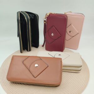 BILLETERA BOLSILLO 2 CIERRE 19cm x 10cm x 4.5cm AC-16A