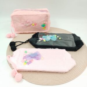 PORTA COSMETICO CORAZON CORDON 1 CIERRE 18cm x 10cm x 8cm AC-51A