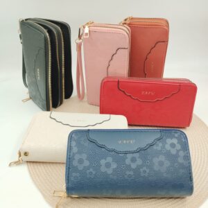 BILLETERA FLOR FAFU 2 CIERRE 19cm x 10cm x 4cm AC-7A