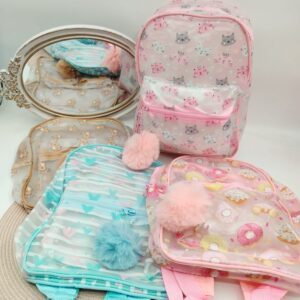 MOCHILA TRANSPARENTE 1 CIERRE 30cm x 24cm x 11cm AC-84A