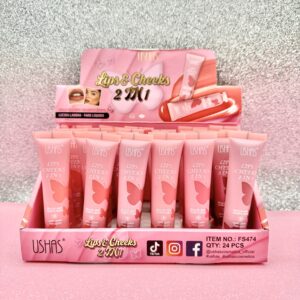 BRILLO LABIAL + RUBOR USHAS X1 UNI. FS474