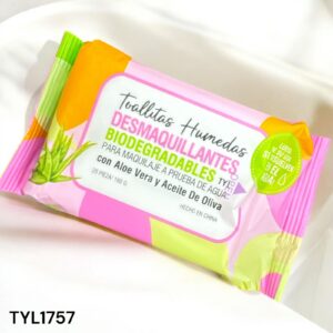 TOALLITAS HUMEDAS DESMAQUILLANTES BIODEGRADABLES X25 PIEZAS THELMA&LOUISE TYL1757