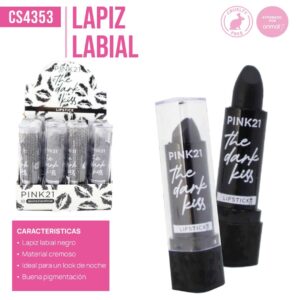 LABIAL EN BARRA NEGRO PINK21 CS4353