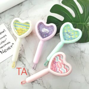 CEPILLO GLITERS CORAZON HAIR BRUSH AF-3002