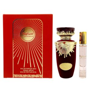 PERFUME ARABE SAKEENAA 100ML + PERFUME DE 20ML X1 B2350-12