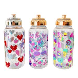 BOTELLA C/ PICO METALIZADA 100ML YQ-088