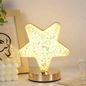 VELADOR TACTIL CRISTAL ESTRELLA USB SH6015-E