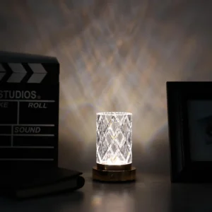 VELADOR LED CRISTAL (RGB) porta lapiz/maceta/florero LT-137