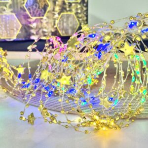 LUCES COLGANTES DECORATIVAS ESTRELLAS 200LEDS MULTICOLOR AB-2025-22