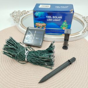 LUZ COLOR SOLAR 12 M 100 LED AB-2025-5