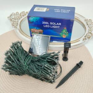 LUZ CALIDA SOLAR 22M 200LED AB-2025-6