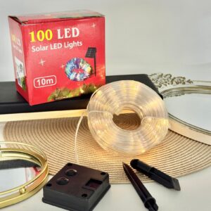 MANGUERA DELGADA CALIDA LED 10 METROS SOLAR AB-2025-8