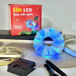 MANGUERA DELGADA LED MULTICOLOR 10 MTS SOLAR AB-2025-9