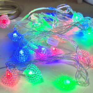 GUIRNALDA CORAZONES MULTICOLOR 28LEDS AB-63