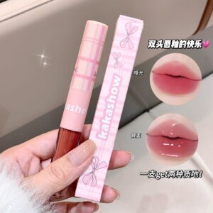 BRILLO LABIAL MATTE Y EFECTO ESPEJO DOBLE PUNTA C393