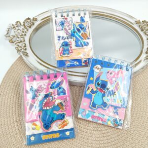 CUADERNO ESPIRAL A6 3 pisos stich/la bubu/capybara/sanrio 3333-3304