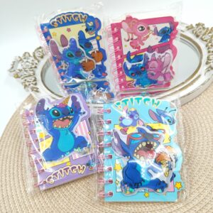 CUADERNO ESPIRAL A7 stich/la bubu/capybara/sanrio 7777-7774