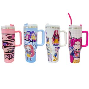 VASO TERMICO C/ MANIJA KPOP DEMON HUNTERS 1200ML AF-888-15