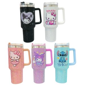 VASO TERMICO BRILLO C/ PERSONAJE 1200ML AF-888-1