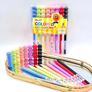 LAPICERA COLOR EMOJI 8PCS JH931-8