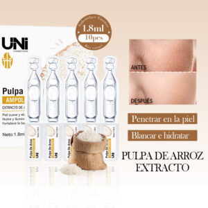 SERUM AMPOLLAS MONODOSIS PULPA DE ARROZ + ACIDO HIALURONICO HIDRATANTE 1.8ML X 10 REGISTRADO ANMAT 04696