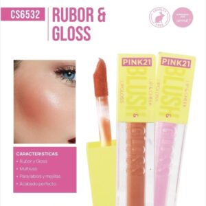 PINK21 LIP GLOSS & RUBOR CS6532