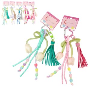 PROMO FEB PAQ.(12U) ACCESORIO FLOR COLGANTE P/ CARTERA C-822