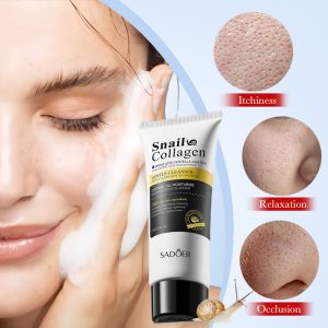 LIMPIADOR FACIAL SUAVE CON COLÁGENO Y BABA DE CARACOL 100 G 09654