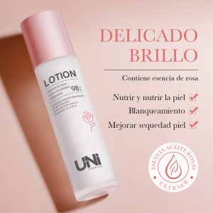 LOTION HIDRATANTE DE ROSA CON ACIDO HIALURONICO 100ML REGISTRADO ANMAT 27451
