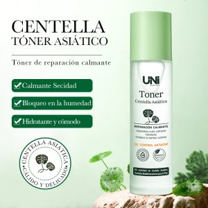 TONER AGUA TONICA NUTRITIVA Y REPARADORA CON CENTELLA ASIATICA 120ML REGISTRADO ANMAT 03045