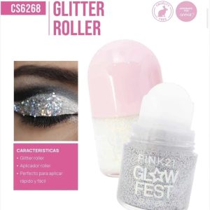 PINK 21 GLITTER ROLLER CS6268