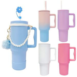 VASO TERMICO C/CADENA POMPON 1200ML C-2063