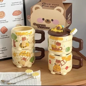 TAZA ABEJA CON CUCHARA X1 AA0238