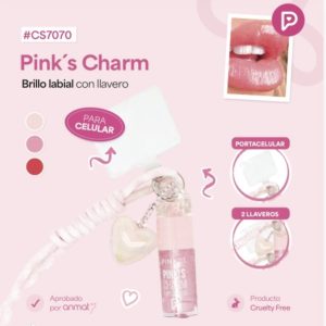 PINK 21 LIP GLOSS LLAVERO P/ CELULAR CS7070