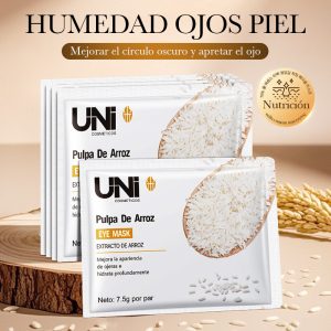 PARCHES PARA OJOS PULPA DE ARROZ + COLAGENO REAFIRMANTES E HIDRATANTES 7.5G/PAR REGISTRADO ANMAT 27543