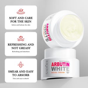 CREMA FACIAL CON NIACINAMIDA Y ARBUTINA HIDRATANTE NUTRITIVA HUMECTANTE 50G 36551