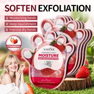MASCARILLA PARA MANOS EXFOLIANTE CON FRUTILLA 40ML/PAR 825310