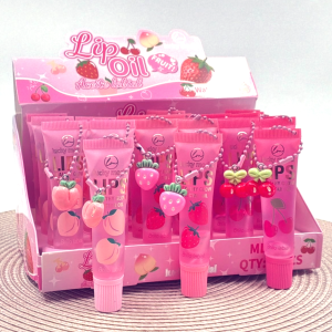 ACEITE LABIAL c/colgante moño Lucky Model x1 uni ML-32