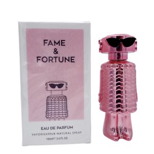 PERFUME MUJER FAME & FORTUNE ROSA 100ML B996-3 p/m
