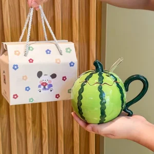 TAZA DE SANDIA CON BOMBILLA 2362