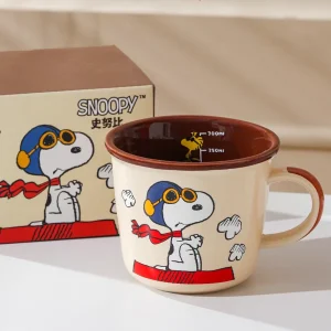 TAZA DE SNOOPY MARRON 2558