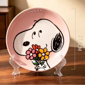 PLATO DE SNOOPY ROSA 2568