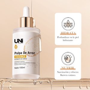 SERUM DE ARROZ CON ACIDO HIALURONICO HIDRATANTE E ILUMINADOR 100ML REGISTRADO ANMAT 27628