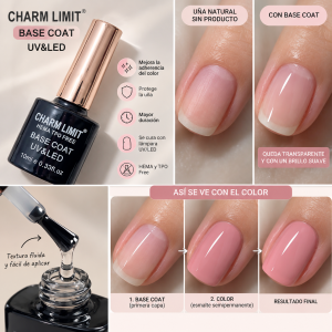 CHARM LIMIT ESMALTE BASE COAT UV&LED 10ml GQ-518
