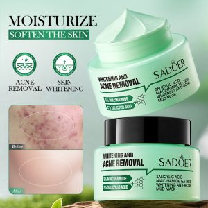MASCARILLA FACIAL DE ARCILLA CON ACIDO SALICILICO, NIACINAMIDA Y ARBOL DE TE 50G 784132
