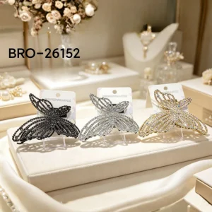 Broche Metal Mariposa con Strass BRO-26152