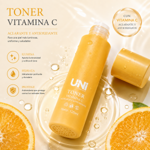 UNI TONICO FACIAL ILUMINADOR Y ANTIOXIDANTE CON VITAMINA C 120ML 39327