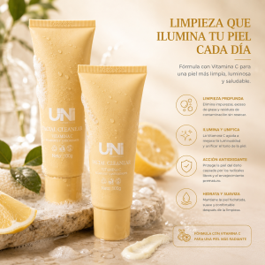 UNI LIMPIADOR FACIAL ILUMINADOR Y ANTIOXIDANTE CON VITAMINA C 100 G 39303